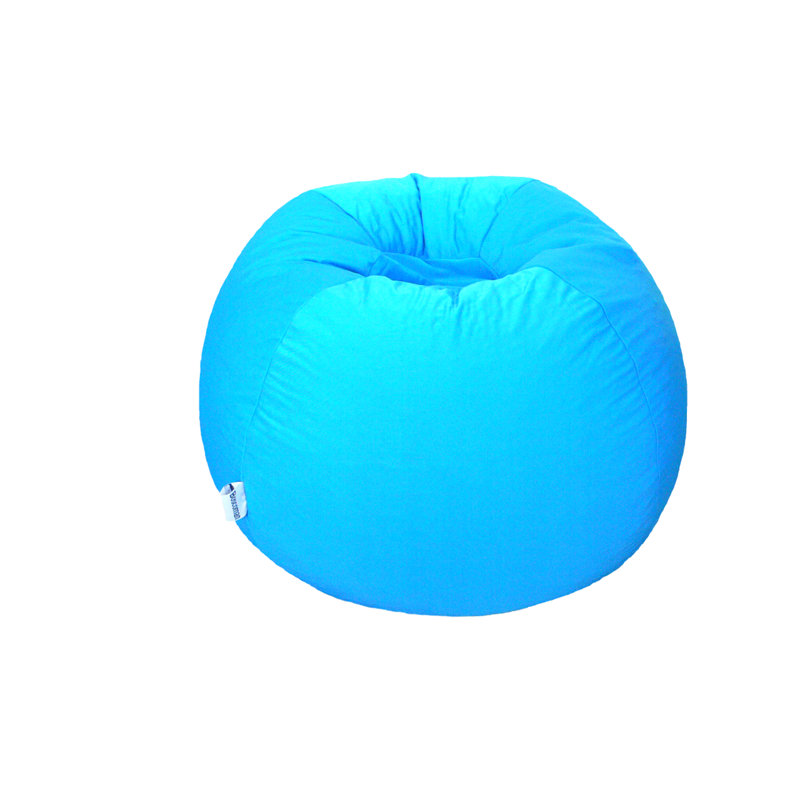 Petit fauteuil à billes classique, Bleu 100% polyester