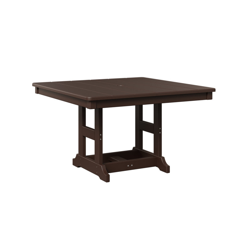 Table carrée 33 po Berlin, Chocolat / Brun