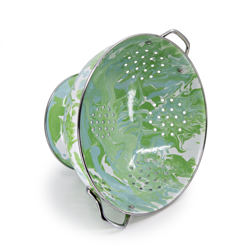 Golden Rabbit Modern Monet Porcelain Colander