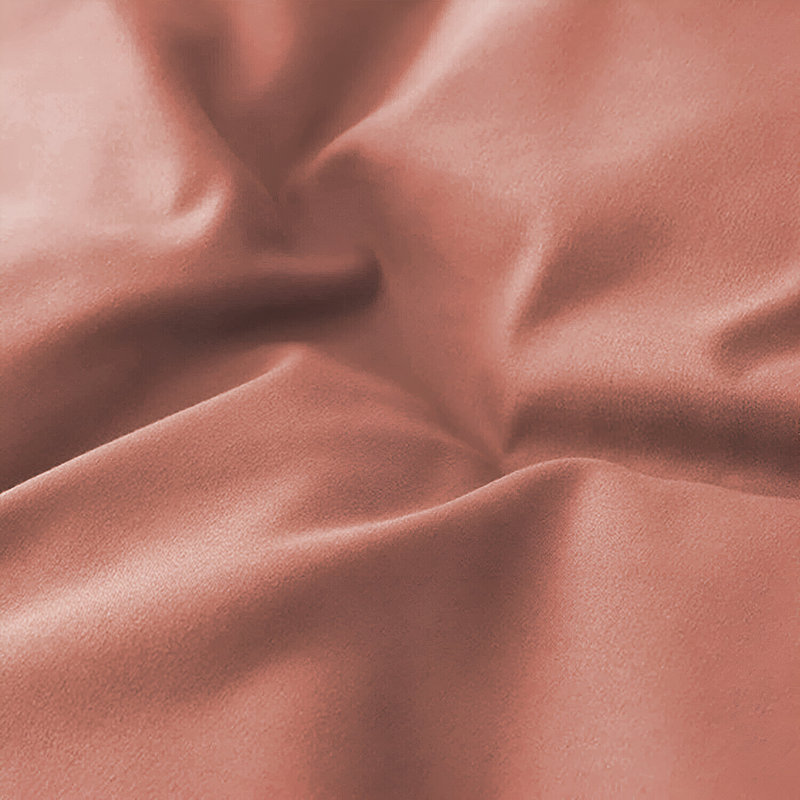 Premium 4-Piece Microfiber Duvet Cover Complete Set, Peach, Double Duvet Cover Set + 3 Additional Pieces