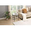Table d'appoint moderne, table de bout en pierre frittée Pandora, petite table basse-107092369