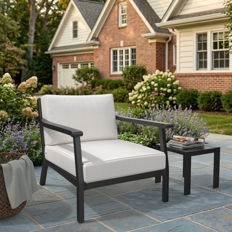 Sunbrella® Outdoor Deep Seating Louge Chair Cushion, Canvas Natural, 26" W x 30" D