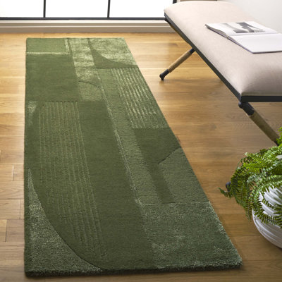 Mesmer Geometric Hand-Tufted Wool, Viscose and Cotton Area Rug