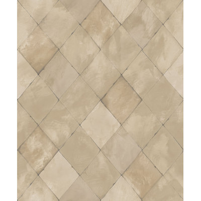 Kitchen Recipes Geometric Tile Effect 32.8' L x 21" W Wallpaper Roll