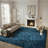 Poisson Shag Hand Loomed Performance Solid Color Rug-2025156460