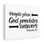 God Provides Proverbs 16:1 1 Piece Wrapped Canvas Wall Art-1207554697