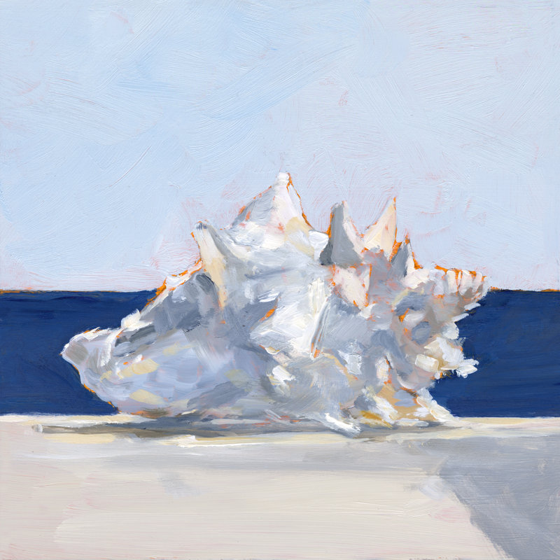 Coquillage près de la côte I, H 36 po x l 36 po x P 1,25 po