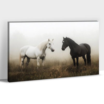 Art mural cheval GUTTATE, décoration murale photos cheval, peinture murale cheval pour le salon, art mural sur toile cheval, affiches de cheval pour bureau mural encadrées prêtes à être accrochées 36 po x 48 po