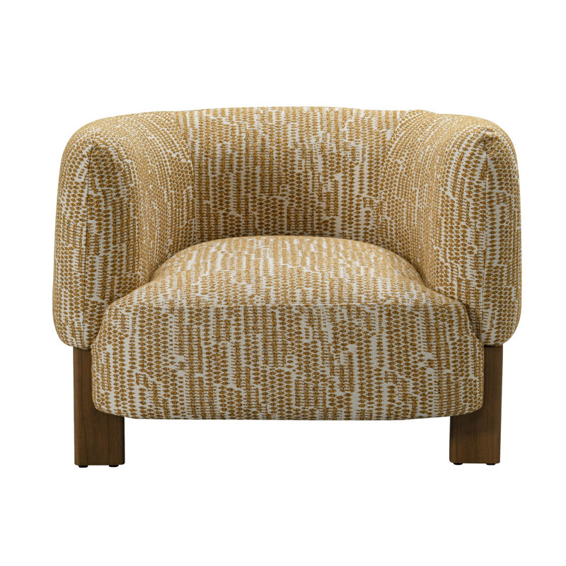 Fauteuil d'appoint 38 po Reno Tira, Mélange de polyester orange
