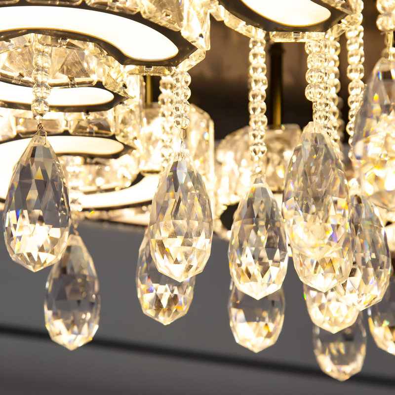 Lustre en cristal Glam, Doré