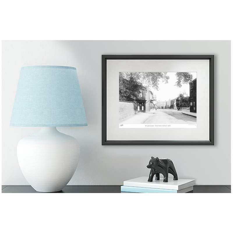 Wilmslow, Station Road 1897 - Single Picture Frame Print, 40cm H x 50cm W x 2.3cm D