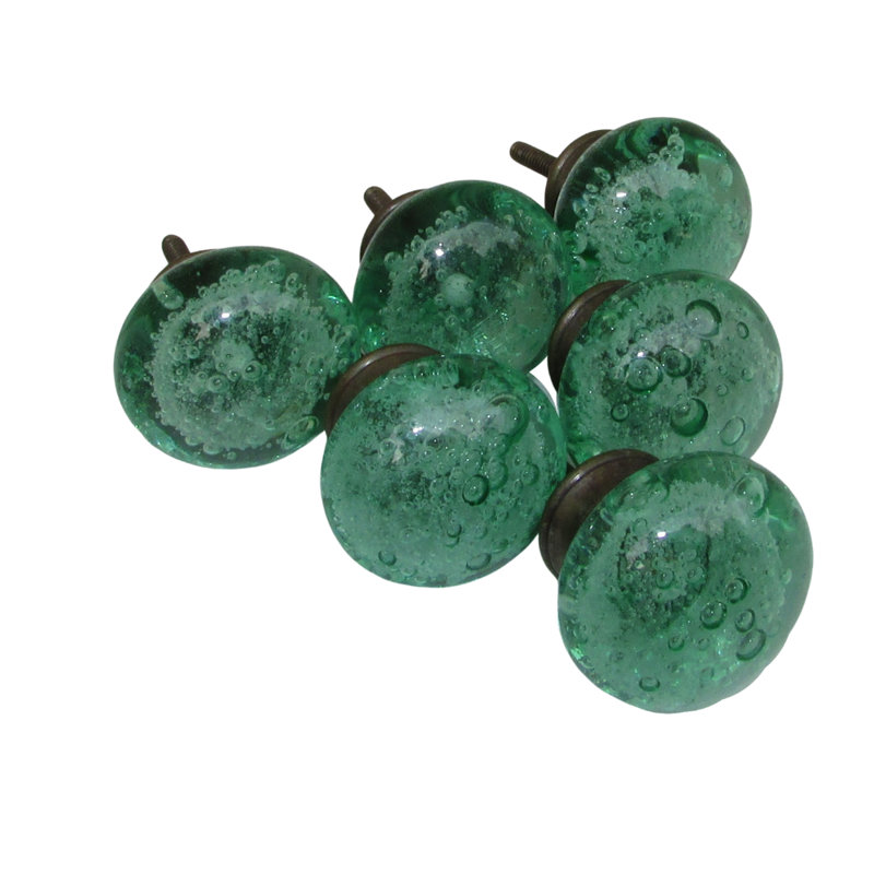 Oversized 1 11/16" Diameter Mushroom Knob Multipack, Green