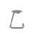 Paperclip70 18" Metal Stool-822261255