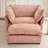 Upholstered Accent Chair With Ottoman-60752654