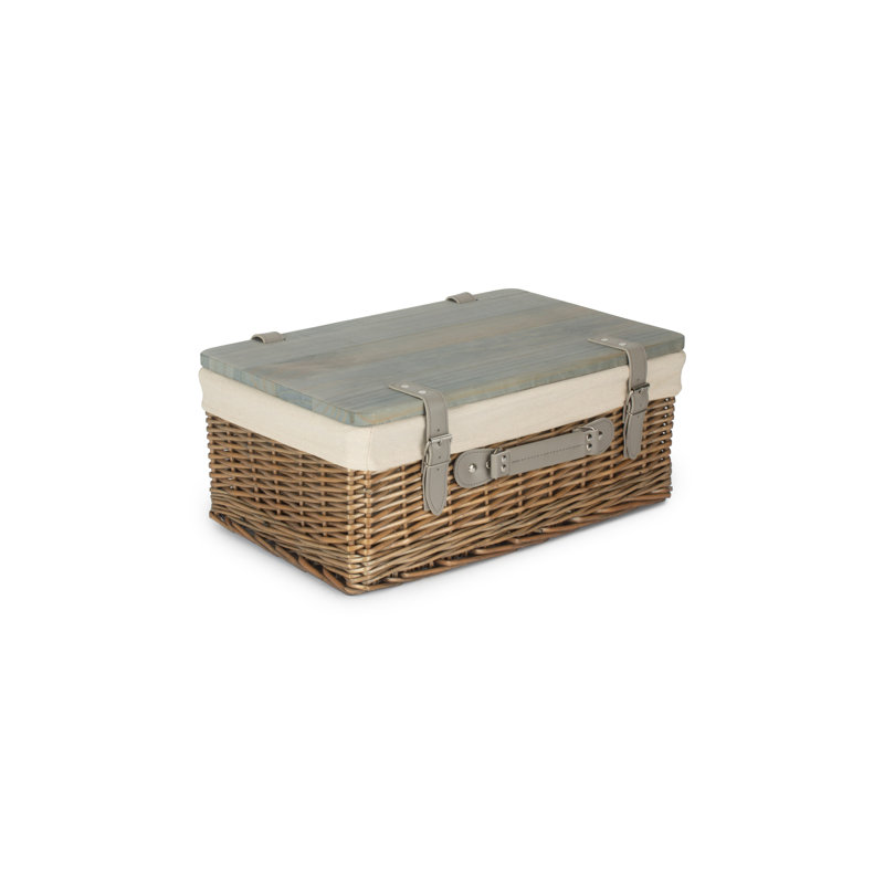 Wicker Gift or Storage Hamper with Lining