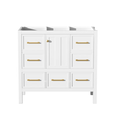 Base de meuble-lavabo sur pied 36 po sans lavabo Zyrvex