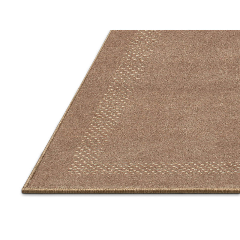 Tapis brun contemporain, Rectangle 5 pi x 8 pi