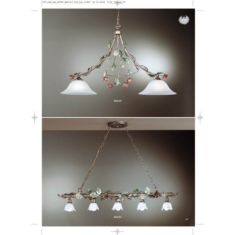 Lilas 2 - Light Shaded Chandelier, 51cm H x 65cm W x 22cm D