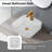 Bothwa Home Square Counter Top Wash Basin (White Finish) CUPC Certified