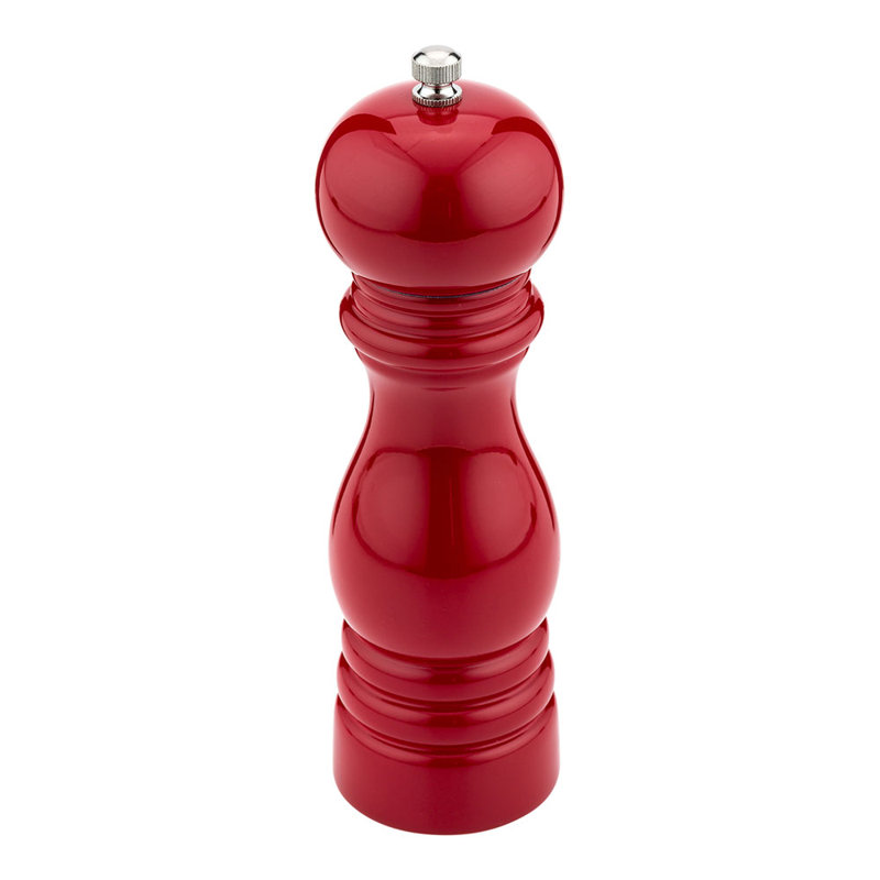 Pepper Mill, Red, 7.5" H x 2.3" W x 2.3" D