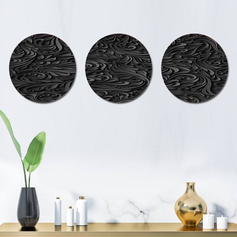 Abstract Wall Decor on Metal