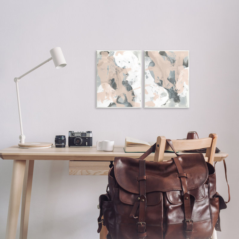  "Beige et gris", ensemble de plaques murales par June Erica Vess