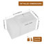 Meuble-lavabo 36 po avec lavabo en résine, 2 portes à fermeture douce et 1 armoire latérale, conception à fixation flottante, blanc brillant, contreplaqué