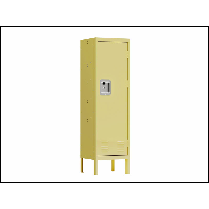 Casier en métal à porte simple de style rétro avec design haut pour solutions de rangement industrielles et domestiques