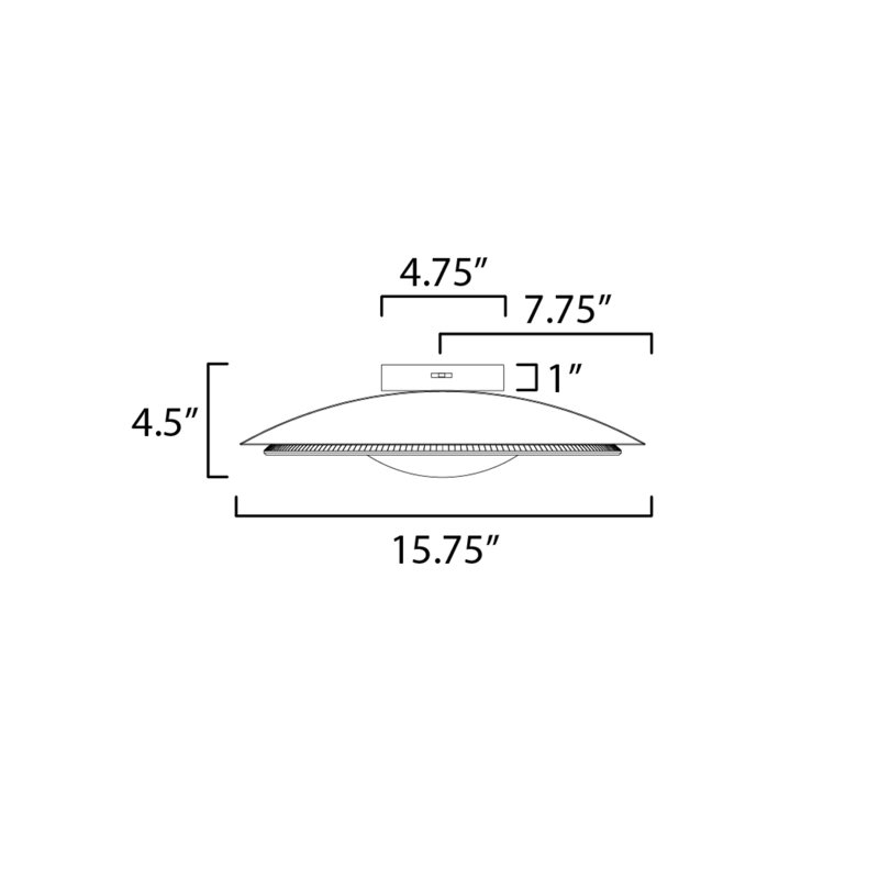 Prismatic 1 - Light LED Flush Mount