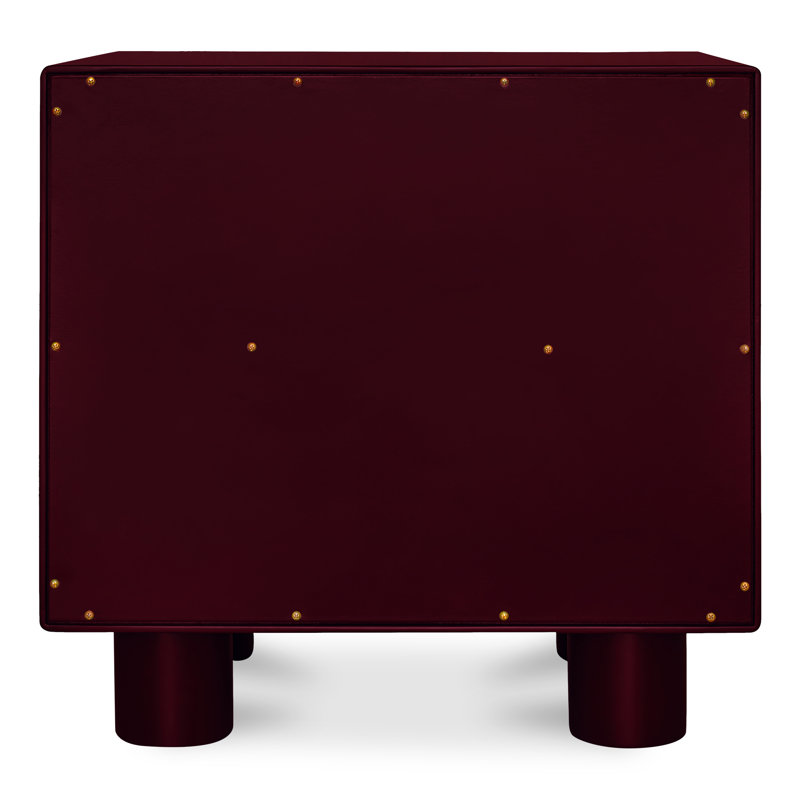 Jolene 1 - Drawer Solid Wood Nightstand