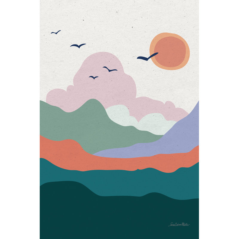 «Hills and Valleyys II» par Sara Zieve Miller, impression sur toile tendue, H 48 po x l 32 po