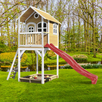 Lorraine Freeport Park 191 cm W x 420 cm D Outdoor Solid Wood