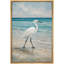 «Coastal Egret Beach», reproduction d'art sur toile encadrée, impression sur toile-131997143-131997145