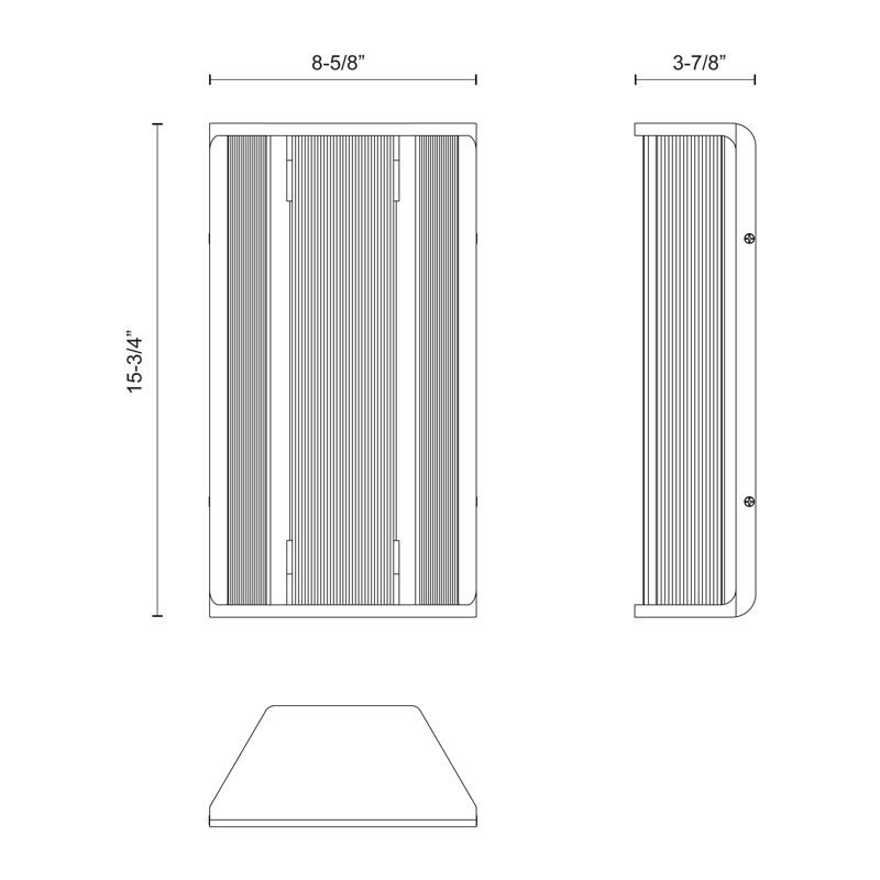 Polished Nickel Dimmable LED Bath Bar Light