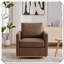 Fauteuil d'appoint rembourré carré pivotant à 360 degrés-855945524