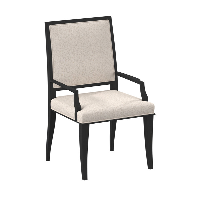 Chaise avec accoudoirs Princeton, Espresso, Lin UV-Rollo