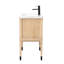 Ensemble de meuble-lavabo simple avec plateau en porcelaine Deon Collection-2093042814-2093425841