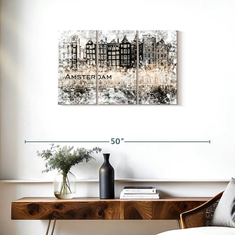 Collage Sireci Amsterdam, H 20 po x l 33 po