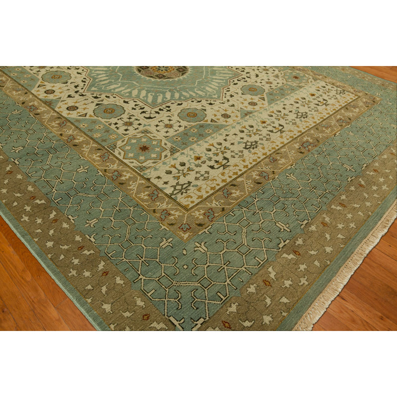 Masontown Wool Oriental Indoor Rug, Rectangle 10' x 14'