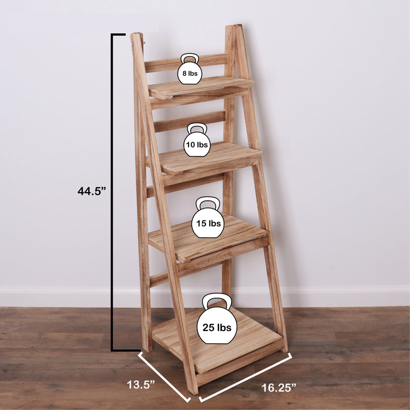 16'' W Manufactured Wood Shelving Unit, Driftwood