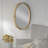 Agniv Iron Oval Wall Mirror