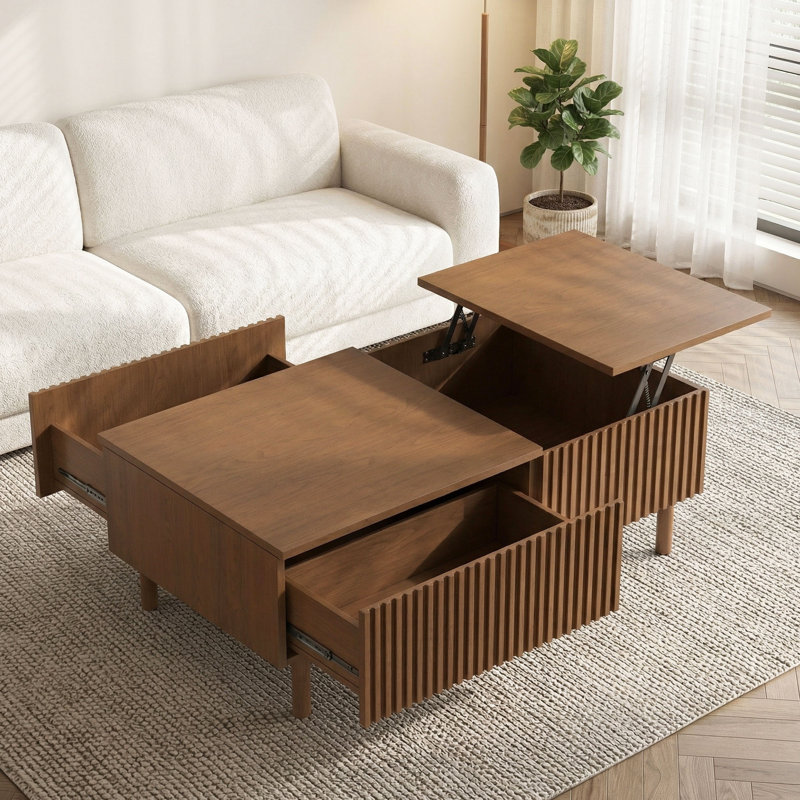 Table basse 51 po Mid Century Modern