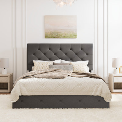 Upholstered Platform Storage Bed