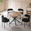 50cm H Cotton Blend Upholstered Metal Side Chair-123191244-114193735
