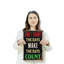 «Don't Count The Days Make The Days Count», affiche en plastique 11 po x 17 po style rétro-119523942