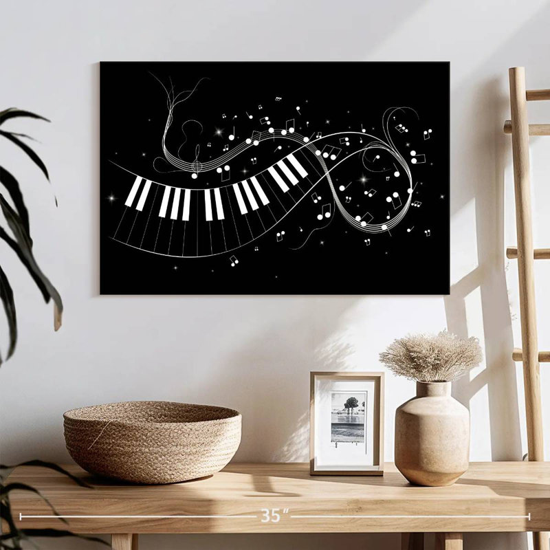 Abarca Piano Key Notes, H 16 po x l 24 po