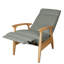 Modern Reclining Lounge Chair - Adjustable Backrest With Frame - Contemporary Living Room Accent-1735322728-1735322734