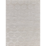 Manzoni Wool Geometric Area Rug in Gray