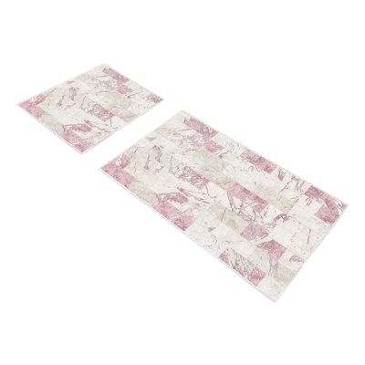 Ensemble 2 tapis de bain