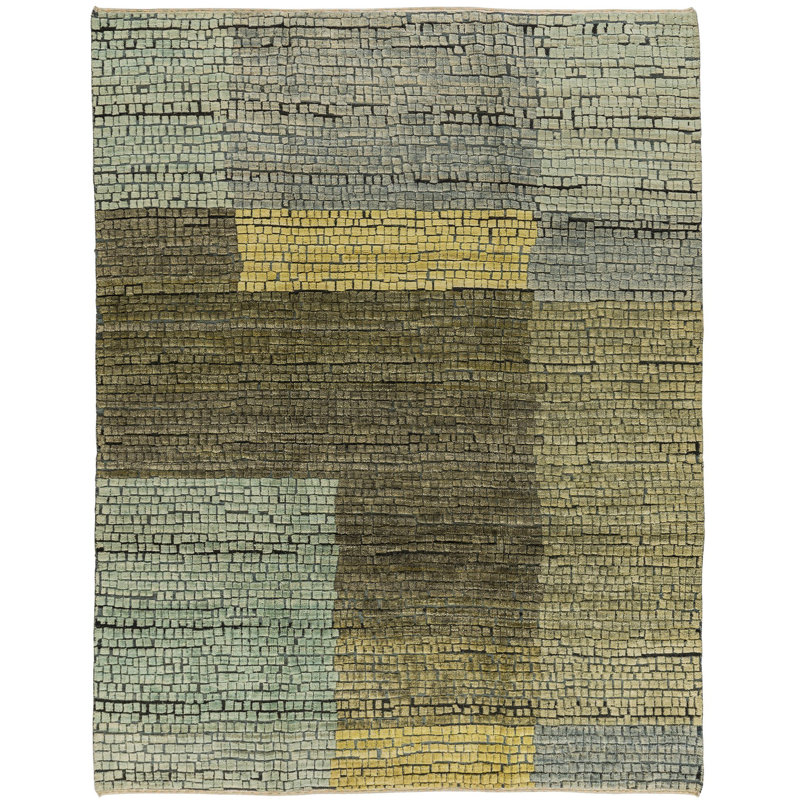 Adamento Wool Geometric Area Rug, Rectangle 8' x 10'